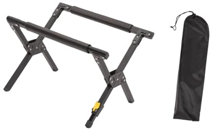 harayaa Folding Cooler Stand Aluminum Alloy Fridge Ice Box Holder Ice Bucket Stand Only for Barbecue
