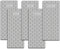 Diamond Sharpening Stones, 5Pcs Diamond Sharpening Plate Honeycomb Surface with Non-Slip Rubber Base Pad for Scissors Knives Outdoor Tools from Coarse to Extra Fine 200/400/600/1000/2000 Grit(Silver)