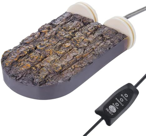 Qiwieod Posadero para Jaulas De Aves | Percha Calefactada Ajustable para Jaulas,Plataforma Calefactable Hábitat Suministros Mascotas para Loros Cotorras Guacamayos Periquitos Reptiles Hámsteres