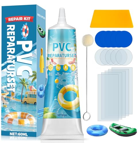 Miioto Kit Riparazione Piscina, Kit Riparazione Materasso Gonfiabile