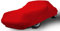 Car-e-Cover© Auto Abdeckplane – Indoor Autoplane Perfect Stretch – 180 g/m² elastisches Jersey – Atmungsaktiv – Konturgenau – Staubschutz – Für Garage & Halle - (Rot, XL)
