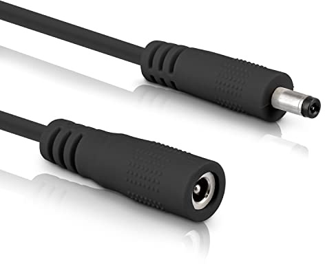 Inline - DC Verlängerungskabel, Universal Netzteil Verlängerungskabel für LED Streifen, Überwachungskameras, Drucker, Router, Switches UVM., DC Stecker/Buchse 3,5 x 1,35mm, schwarz, 3m