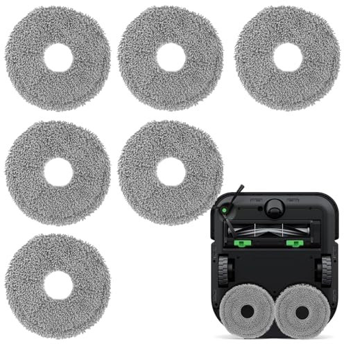 Figarge Wischtücher Für Ecovacs Deebot t20 Omni Zubehör Original Austauschbares Wischtücher Reinigungstuch Kompatibel Mit Ecovacs Deebot t20 Omni, 6 Stück