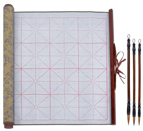 PH PandaHall Set da 4 pezzi senza inchiostro per pratica di calligrafia cinese, riutilizzabili, con panno per scrittura ad acqua, per calligrafia tradizionale, penne per principianti e pratica