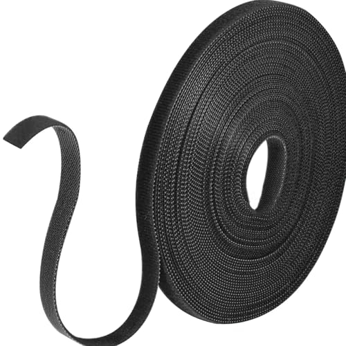 10m Bridas para Cables,Bridas Reutilizables,Cinta para Corte libre,para Organizar Cables,para Hogar y Oficina(10 mm de ancho,Negro)