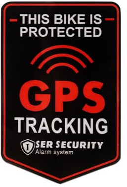 Pack of 6 GPS Tracking Stickers, Bicycle Tracker, Bike Sticker, Weatherproof, UV-Resistant GPS Tracker