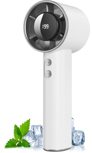 Mini Ventilador Portátil de Mano,3000mAh Mini Ventilador de Mesa Recargable