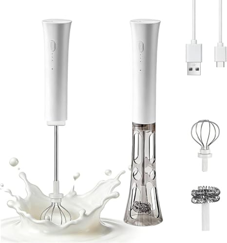 Espumador de Leche, 5000-7000rpm No se Necesitan Palos de Leche Espumosa