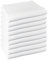 ROYAL EUROPE TEXTILE SL Toallas Lavabo 100% algodón Medidas 50x100cms Color Blanco. 450 Gramos/m2. 10 Toallas.