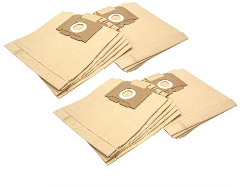 vhbw 20x Staubsaugerbeutel Ersatz für Swirl A 07 / A07 für Staubsauger - Papier, 26cm x 22cm, Sandfarben