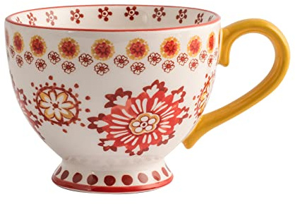 H&H Mariasole Tazza Jumbo, Ceramica, Multicolore, cc500