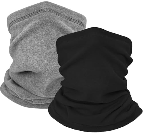 ehsbuy Winter Neck Warmer Snoods for Men Women Fleece Neck Gaiter Windproof Cold Weather Ski Face Scarf for Sports Running Cycling