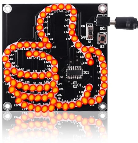 DONGKER Kit de soudure, ensemble d'exercices de soudure de lumière LED, luminaires LED à faire soi-même, kits électroniques pour les écoliers, enseignement et formation d'apprentissage DIY projet de