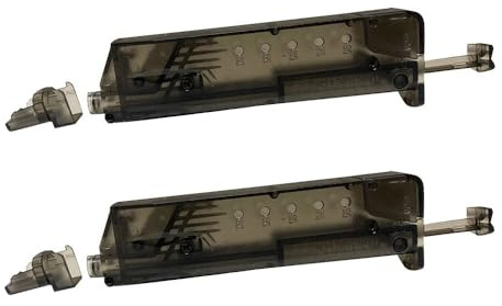 2 st Airsoft snabbladdare för Softair BB-laddare, taktisk för paintball, krigsspel, militärtaktik, snabbjakttillbehör, 6 mm Airsoft kulladdare, 100 varv