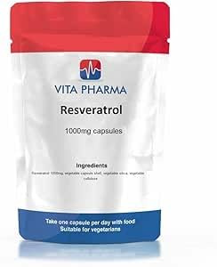 VITA PHARMA Resveratrol 1000mg 120 Capsules