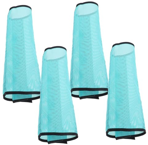 SEWOART 4 Piezas Protector para Patas de Caballo Transpirable Malla Ligera y Elástica para Evitar Moscas y Seguro y Fácil de Poner para Entrenamiento y