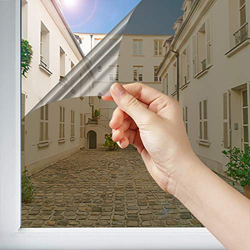 Pellicola a Specchio Adesiva per la Privacy per Finestre e Vetri di Dimensioni Inferiori a 1,2 Metri Quadri, Bronzo Riflettente - Trasmissione della Luce del 12%, Larghezza 1,52 m, in Rotolo