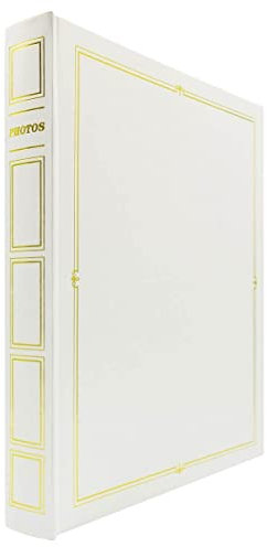 Ceanothe Album Photo 10x15 cm Adhesif Blanc cassé Cordoue de 240 Photos - Couverture Simili Cuir 60 pages Autocollantes au Format Horizontale et Verticale - Livre Personnalisable Fabriqué en France