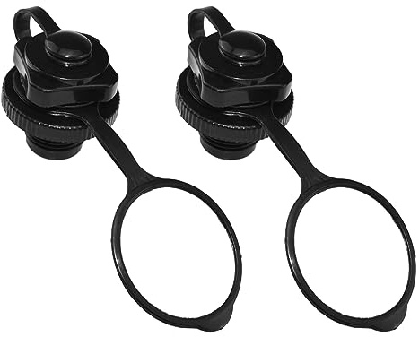 Aifeier ET 2 Pieces Air Valves of Inflatable Boat, Boston Valve One-Way Inflation Replacement Screw for Inflatable Rubber Dinghy Raft Pool Boat Fishing Boats