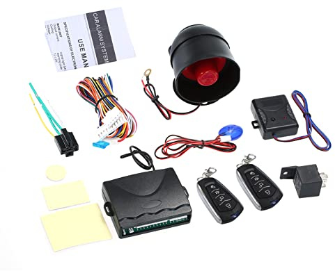 HUIOP Kit central à distance automatique, fermeture centralisée avec serrure de porte de télécommande, système d'entrée sans clé du véhicule, fermeture centralisée avec télécommande