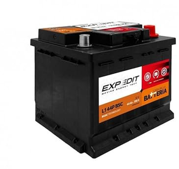 La Casa della Batteria Batteria Auto Expedit Moving Energy Tech Batteria 12v Batteria Auto 44Ah 390A L1 44P DX Dimensioni 20,5×17.5×19 cm Senza Manutenzione Pronta all'Uso Made in Italy