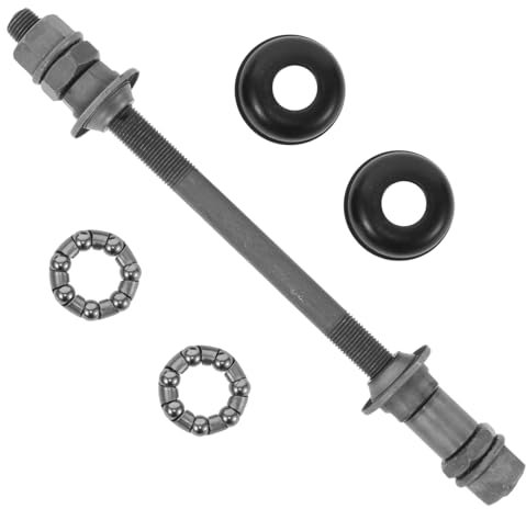 Happyyami Fahrrad Hinterachse Mountainbike 180mm Aus Stahl Kugellager Nabe Grau Stabile Achswelle Für Mountainbikes