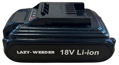 Ark Mat Lazy-Weeder Electric Weed Sweeper Brush Replacement Parts - Battery, Charger And Nylon/Wire Brush Gardening Tools Weeding Tool For Block Paving, Driveway And More (Battery Only)