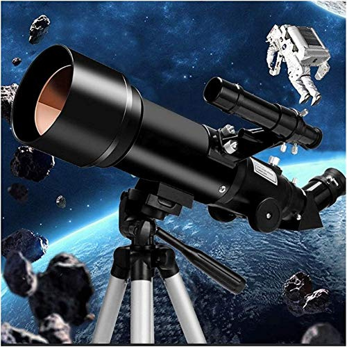 JQQJZLC Teleskop Einsteiger-Astronomisches Teleskop, Teleskope für Astronomie-Anfänger, Kinderteleskop, 70 mm Apertur, 400 mm AZ-Mount-Refraktor-Teleskop, das (Farbe: Paket 3) (Paket 4) Teleskop