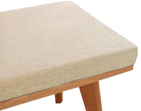 Bei - Cuscino per panca da esterno, per mobili da giardino, sfoderabile, con cerniera, a prova di clip, comodo, 110 x 50 x 3 cm, perfetto per sedie e panche da giardino