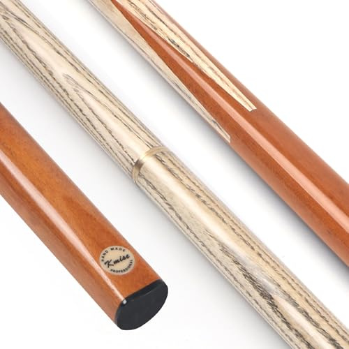 Kmise Snooker Cue Stick, 57'' Pool Cue with 9.5mm Pro Tips, Handcraft, 3 weight styles, Made of high-grade wood, Pool Sticks for Adults (18Oz Maras Wood)