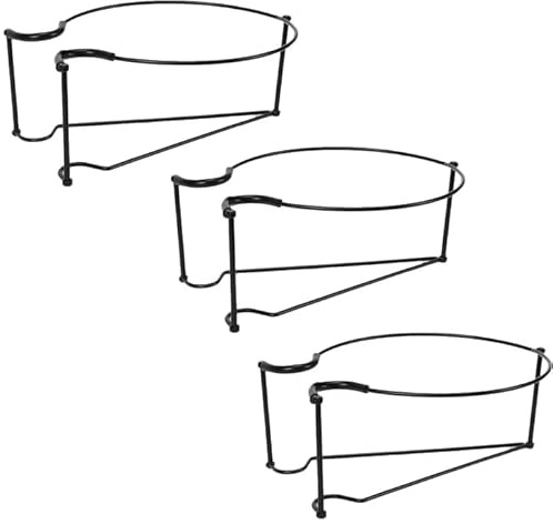 zeryor Supporto per Piante Appendibile in Metallo, Supporto per Piante da Ringhiera per Balcone Esterno, Recinzione, Terrazzo, Veranda, Supporto in Ferro Staccabile per Piante Piccole (3 PEZZI)