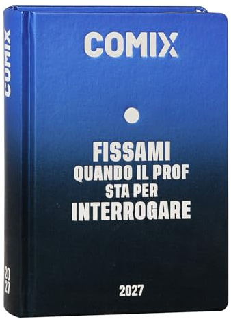 COMIX - Agenda 2027 Giornaliera 16 Mesi, Diario per Scuole Medie e Superiori, con Copertina Rigida, 576 Pagine con Grafiche e Fumetti, Ideale per Ragazzi e Ragazze, Formato Mini 11x15,3 cm