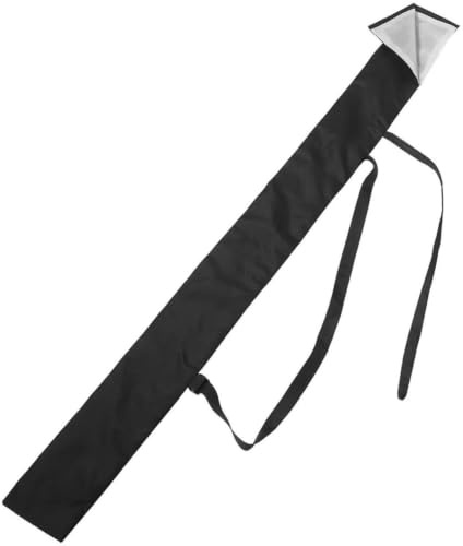 SEWACC Sheath Bag Black Cloth Backpack Style Multifunctional Japanese Style and Knives Practice Halloween Cosplay Party