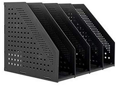 Stehsammler PP Stehordner Einstellbarer Datei Organizer Katalogsammler Buchstütze mit 5 Fächer Schreibtisch Dokumentenhalter Zusammenklappbar Aktenhalter Bücher Porspekthalter für Büro und Schule