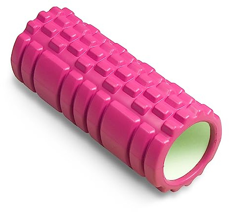 Foam Roller Rodillo Masaje Muscular Multiuso para Pilates Yoga Estiramientos Espalda Lumbar para Fisioterapia Rulo Fitness Automasaje Piernas y Entrenamiento Gimnasio 33x14 Rosa – INDIGO SPORTS