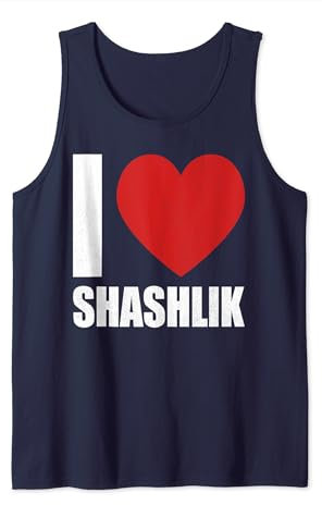 I love shashlik, pork skewers, meat lover, barbecue dish Tank Top