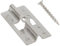 100Stk Edelstahl Terrassenclips Edelstahl Befestigungs Clips Versteckt Abstandshalter Clips mit 100 Schrauben für WPC/BPC, Bambusholzboden Verschluss, Höhe des Kartensteckplatzes: 7 mm