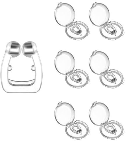 SSKHE 6 Pièces Magnétique Anti-ronflement Anti Ronflement Efficace Dilatateur Nasal Dispositif de Réduction des Ronflements Réutilisable Empêcher le Ronflement Améliorer La Qualité du Sommeil