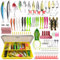131 Stück Angelköder Set Mit Tackle Box Für Hecht, Angelzubehör Forelle, Fishing Accessories Einschließlich Gummifische, Oberflächenköder, Spinner Für Süßwasser Salzwasser Fischen