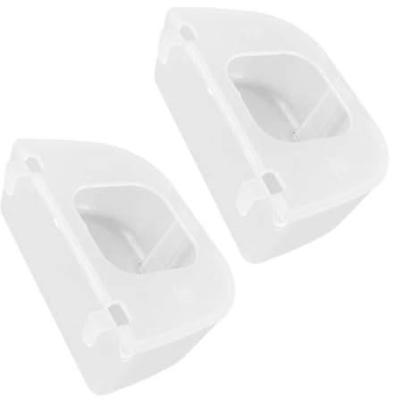 Beaupretty 2pcs Bird Cage Feeder Food Bowl with Flip Cover, Sift-Proof Hanging Bird Food Holder for Pigeons, Parrots, and Quails, Portable Cage Seed Dispenser for Indoor Use