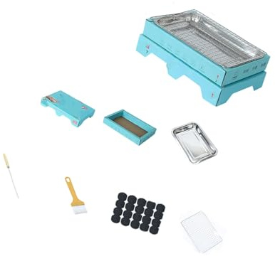 Disposables Camping Grills Rustproof Stainless Grate Easy Transport Charcoal Perfect for Beach Parties Tailgating Portable for Beach and Camping