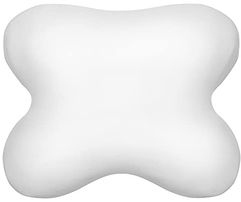 Edda Lux Bezug passend für Tempur OMBRACIO Schlafkissen, 60/56 x 50/48 cm, formbeständiger Jersey Kissenbezug für Schmetterlingskissen, aus 100% Baumwolle, in Weiß