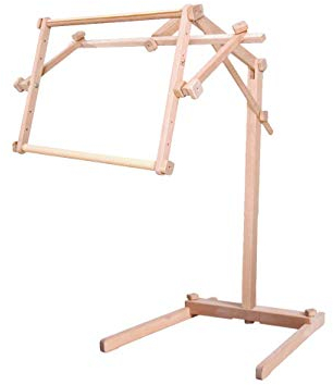 Fußbodenständer Ems mit Stickrahmen, (40x56cm), stabil, verstellbar, drehbar, hochwertige Verarbeitung