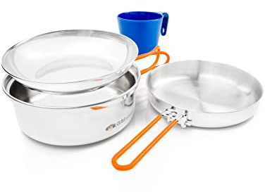 GLACIER STAINLESS 1 PERSON MESS KIT
