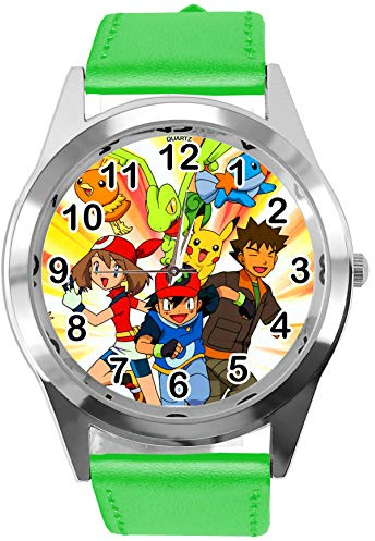 Grüne Lederuhr für League-Fans