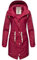 Navahoo Damen Übergangsjacke Regenmantel wasserdicht lang mit Kapuze Tropical Stormoo Fuchsia Gr. XS