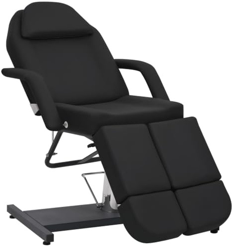 vidaXL Behandlingsstol konstläder svart 180x62x78 cm