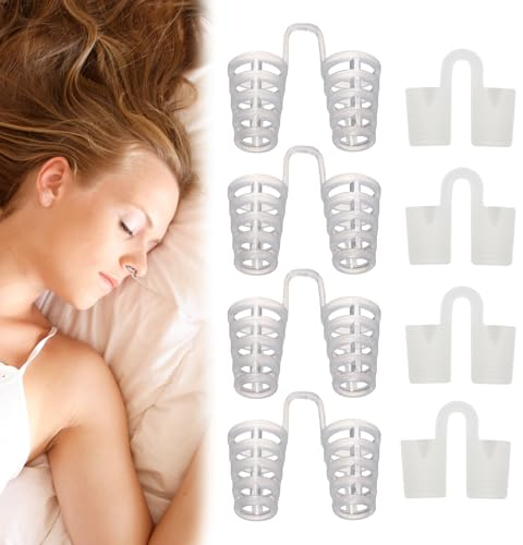 8 Stück Schnarchstopper Anti Schnarch,anti schnarchen Wiederverwendbares Schnarchstopper Anti Schnarch Sofortige Hilfe Und Verbesserung Der Atmung,schnarchen Anti Snoring Zur Besser Schlafen