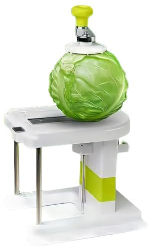 MiBoce Coupe-Chou Multifonctionnel, Râpe à Chou avec 3 Lames en Acier Inoxydable, Coupe 5 Kg en 5 Minutes, Gadget De Cuisine en Polypropylène et ABS, Vert