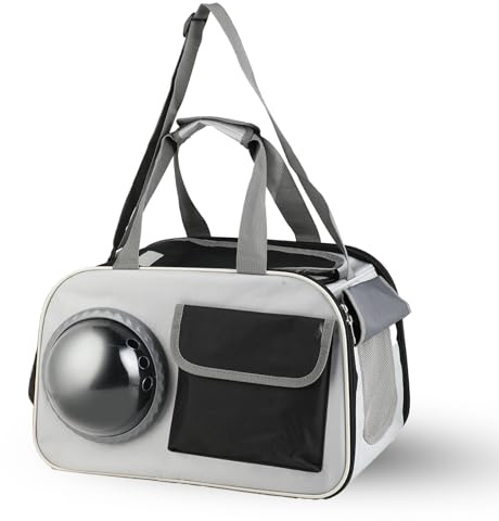 Sac de Transport pour Chat et Chien 45x26x28cm – Sac-à-Dos Portable avec Tissu Respirant – Sac de Voyage pour Animaux Domestiques Jusqu’à 8kg – Léger, Confortable et Facile à Nettoyer